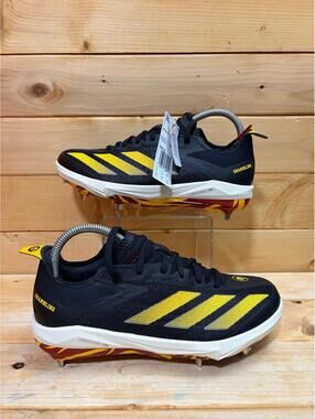 New Adidas Adizero Electric+ Black Baseball Cleats Grambling State JQ8530 M 6.5